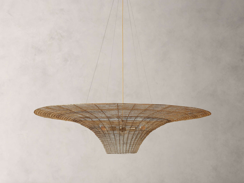 Mirza Woven Mesh Caping Chandelier