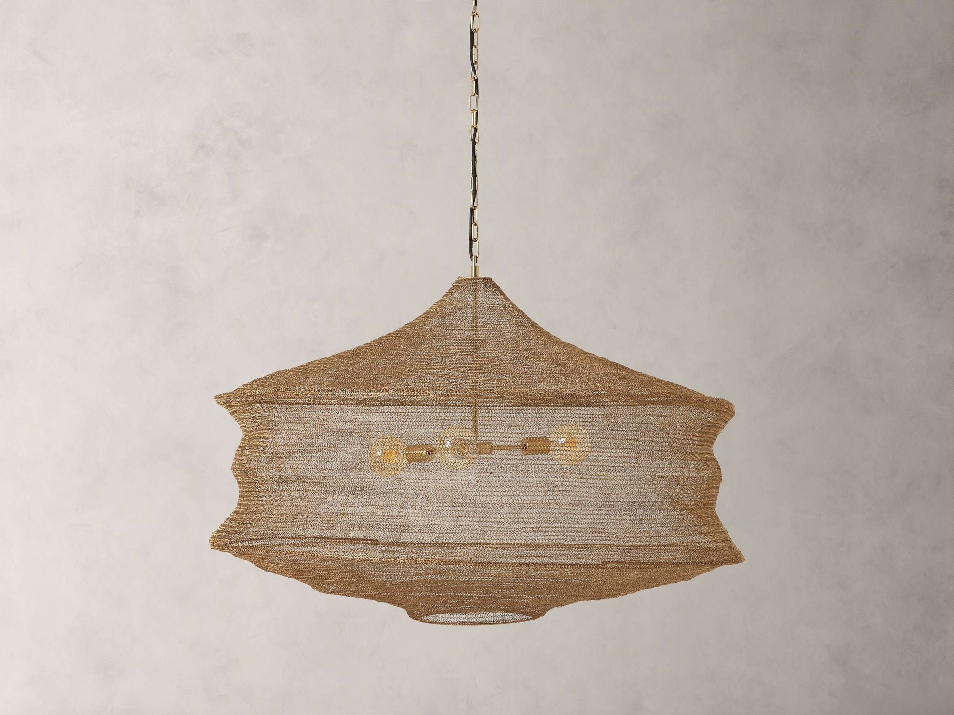 Mirza Woven Mesh Cylinder Chandelier