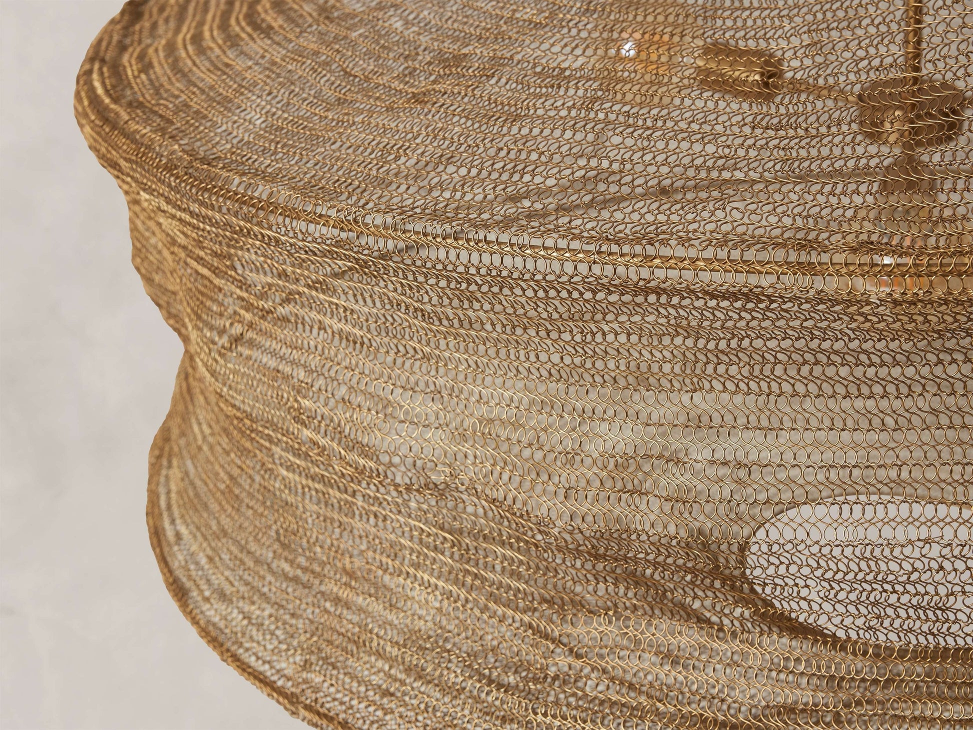 Mirza Woven Mesh Cylinder Chandelier