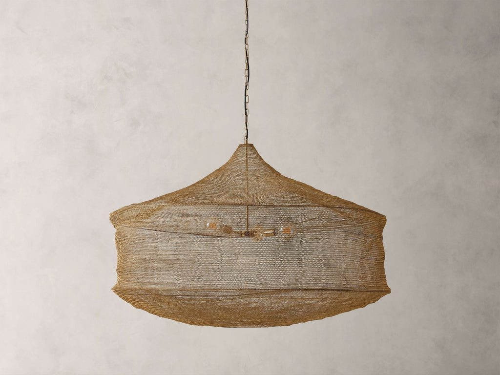 Mirza Woven Mesh Cylinder Chandelier