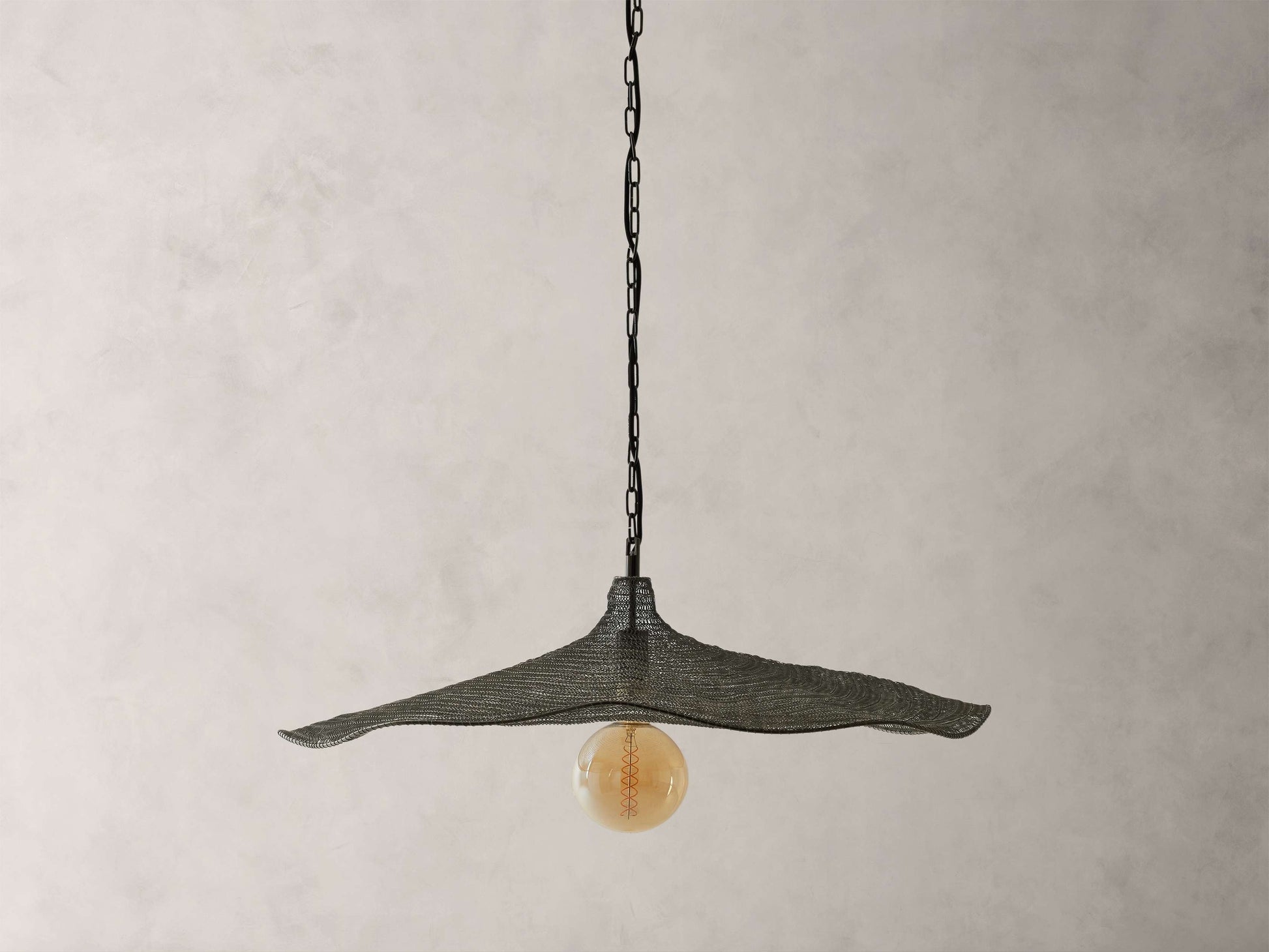 Mirza Woven Mesh Round Chandelier