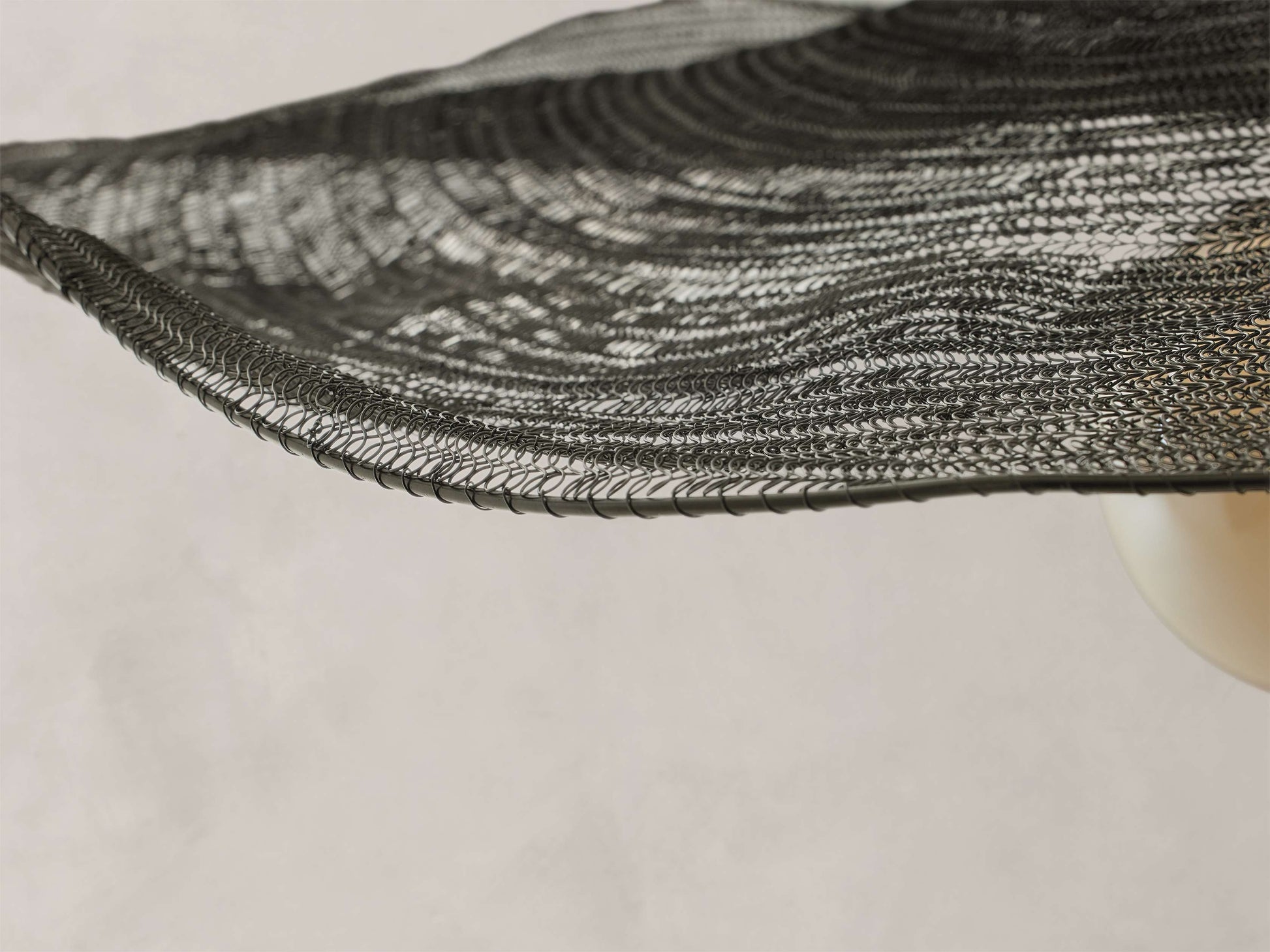 Mirza Woven Mesh Round Chandelier