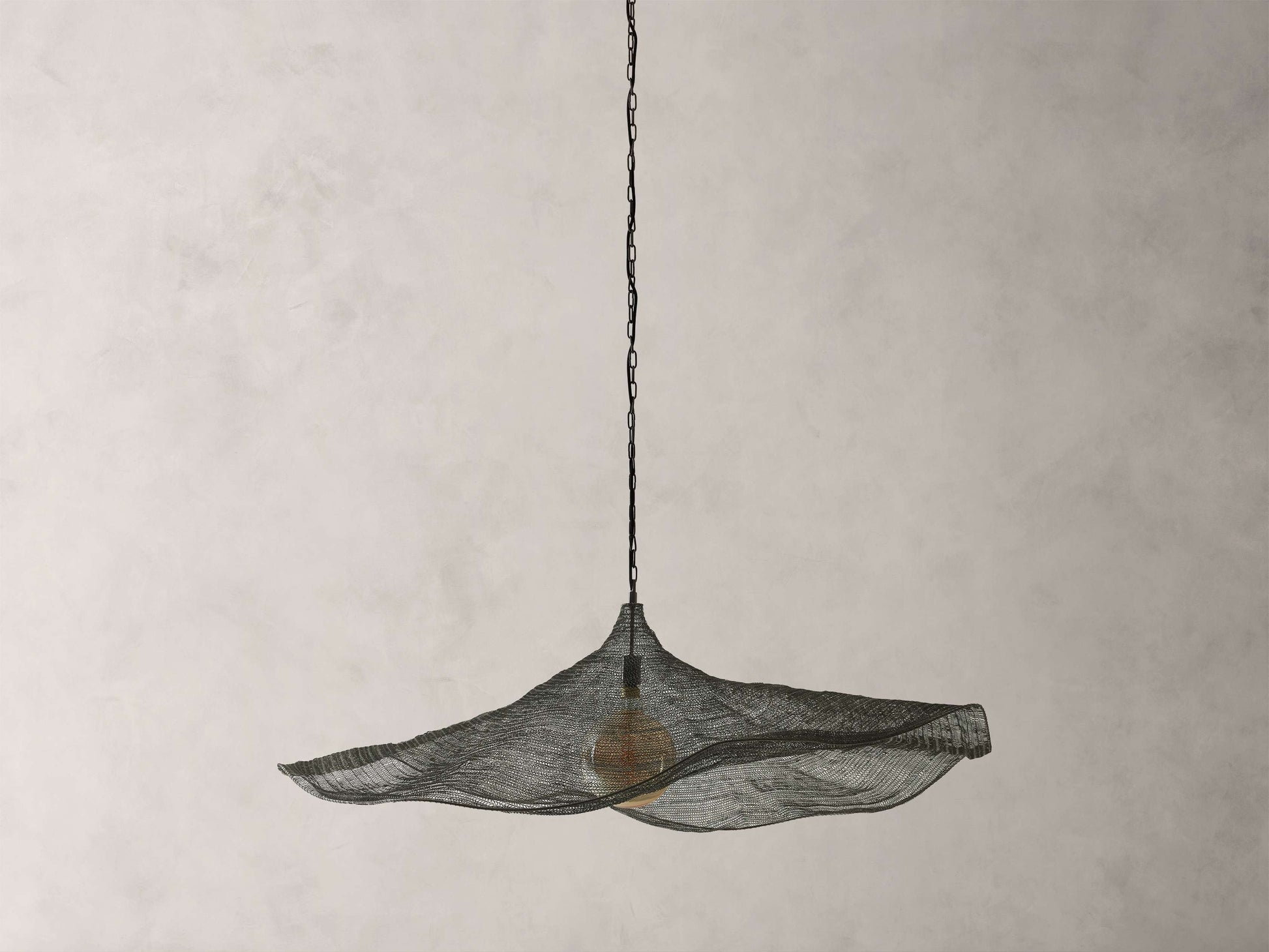 Mirza Woven Mesh Round Chandelier