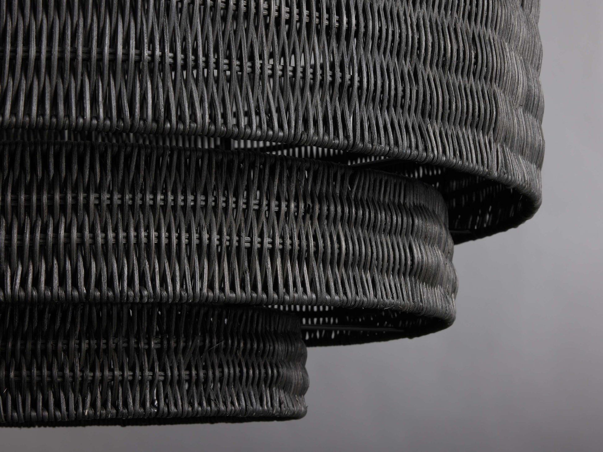 Paloma Woven Rattan Tiered Chandelier