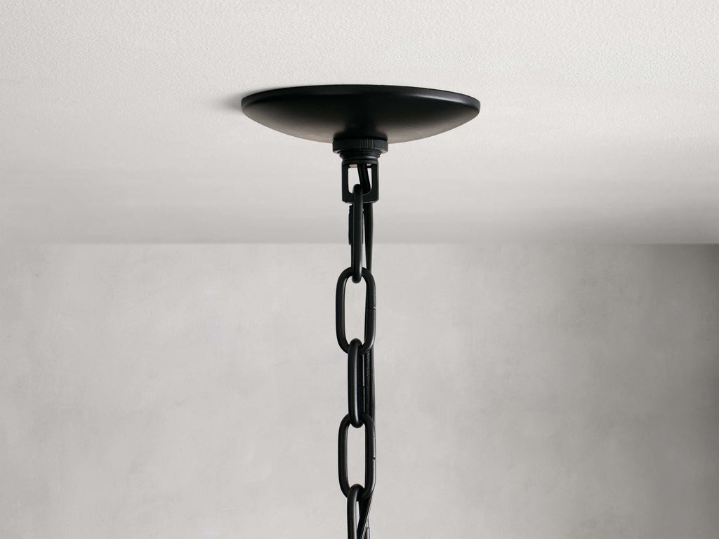 Paloma Woven Rattan Tiered Chandelier