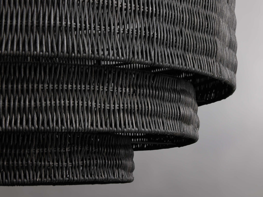Paloma Woven Rattan Tiered Chandelier