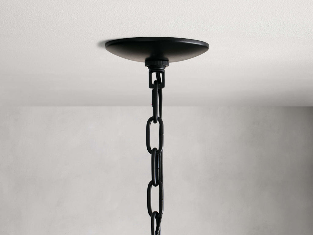 Paloma Woven Rattan Tiered Chandelier