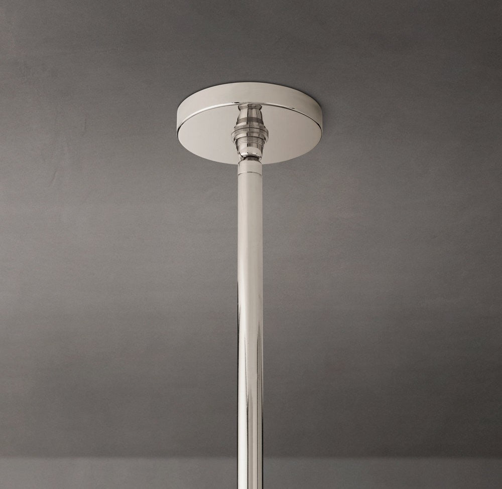Pauillac Brass Tapered Glass Round Chandelier
