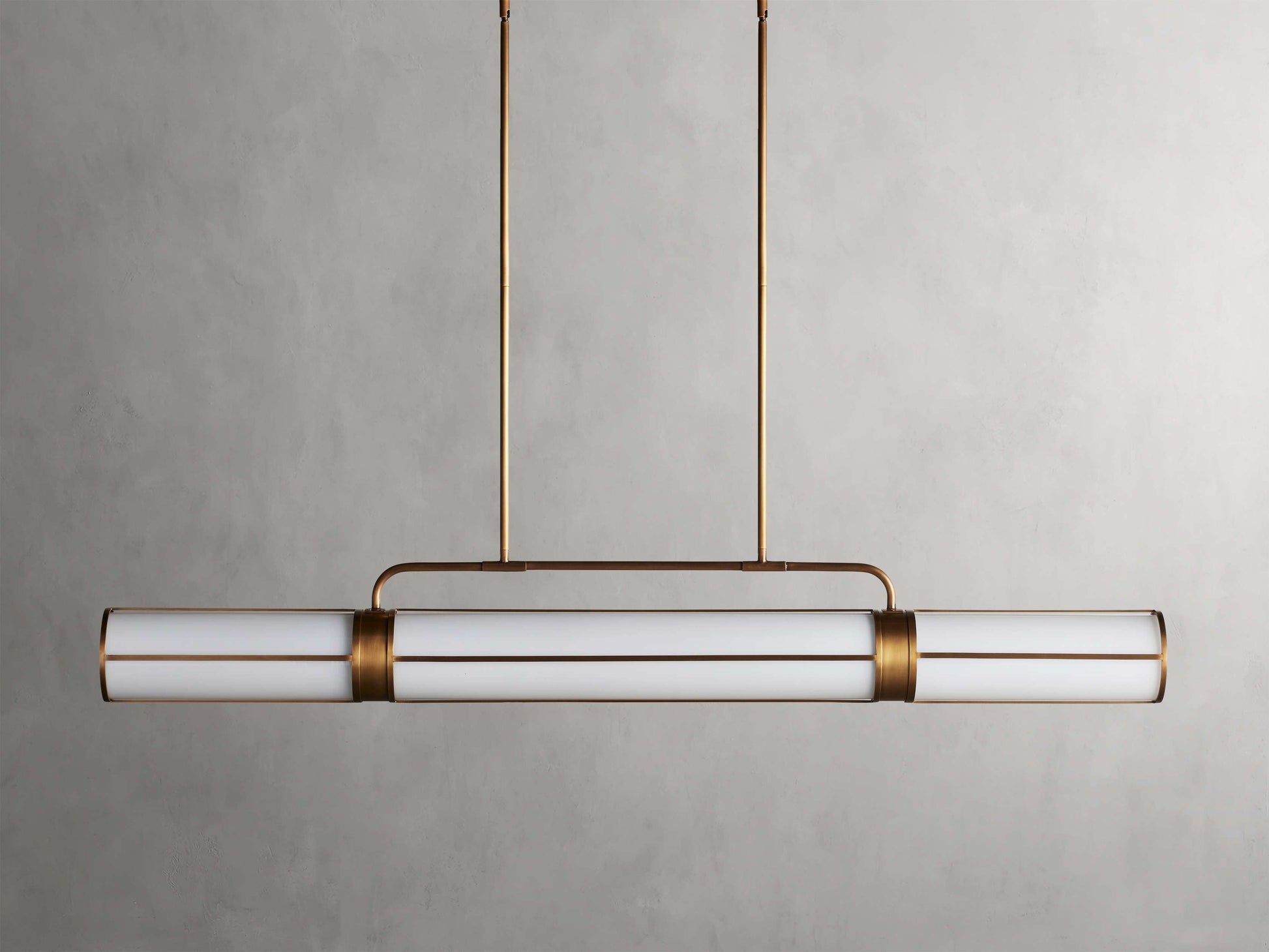 Remming Linear Milk Glass Pendant
