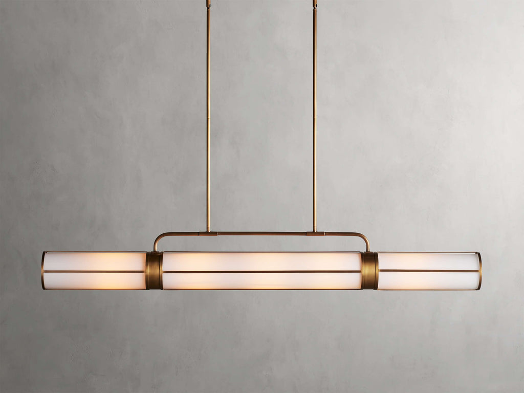 Remming Linear Milk Glass Pendant