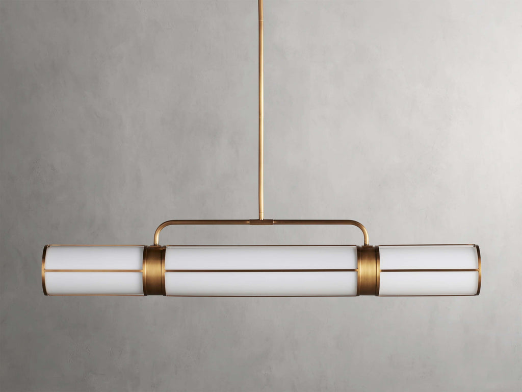 Remming Linear Milk Glass Pendant