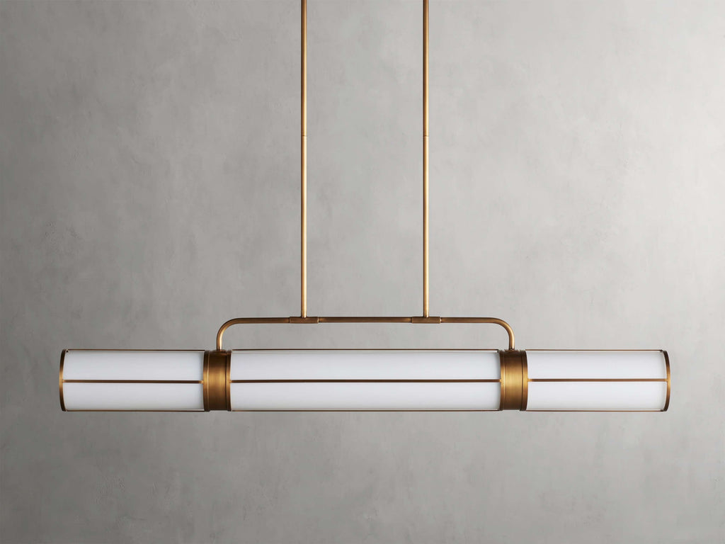 Remming Linear Milk Glass Pendant