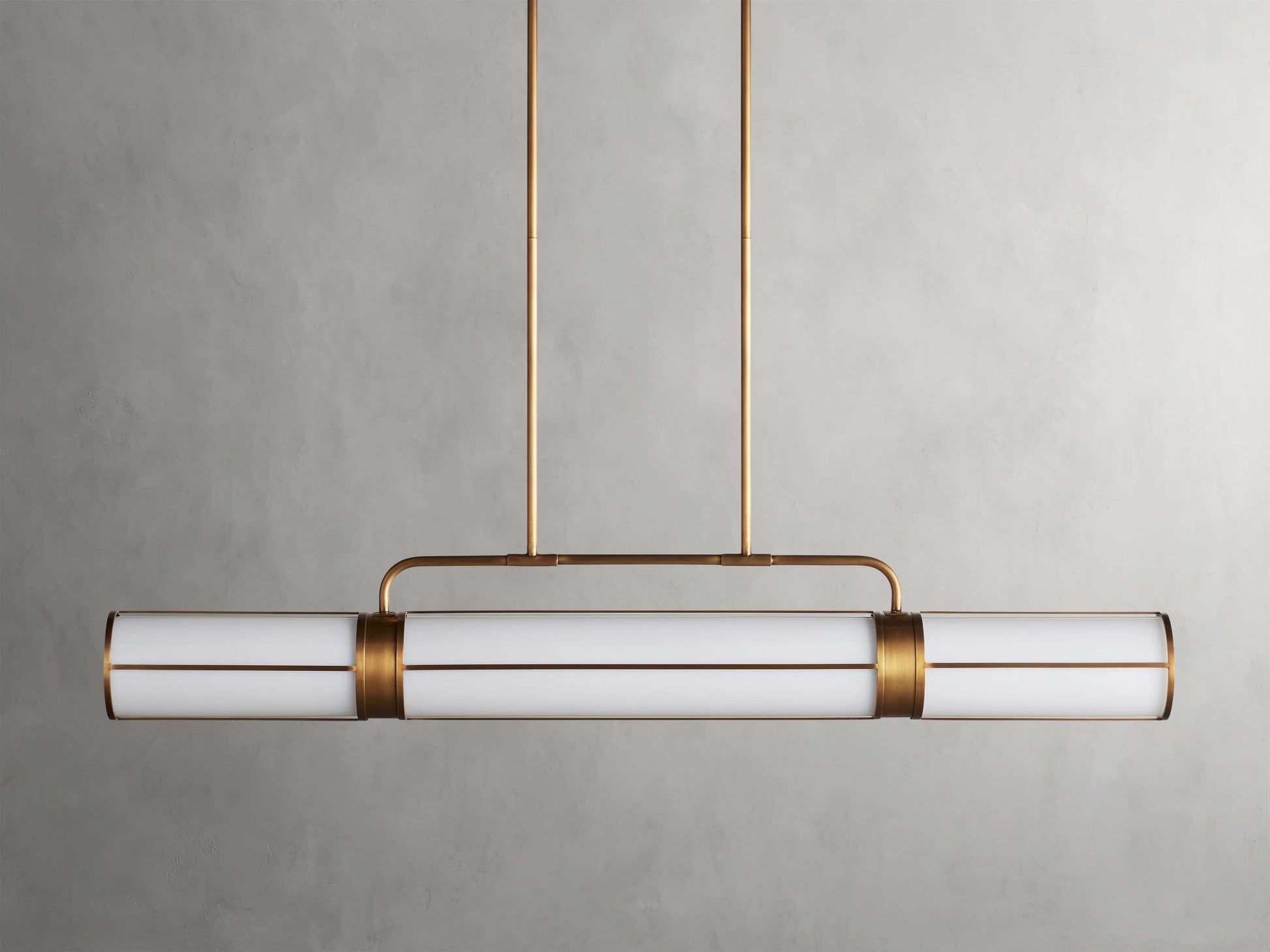 Remming Linear Milk Glass Pendant