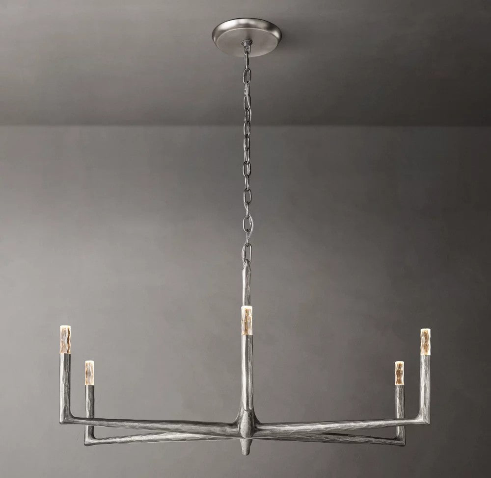 Thaddeus Hand-Forged Round Chandelier