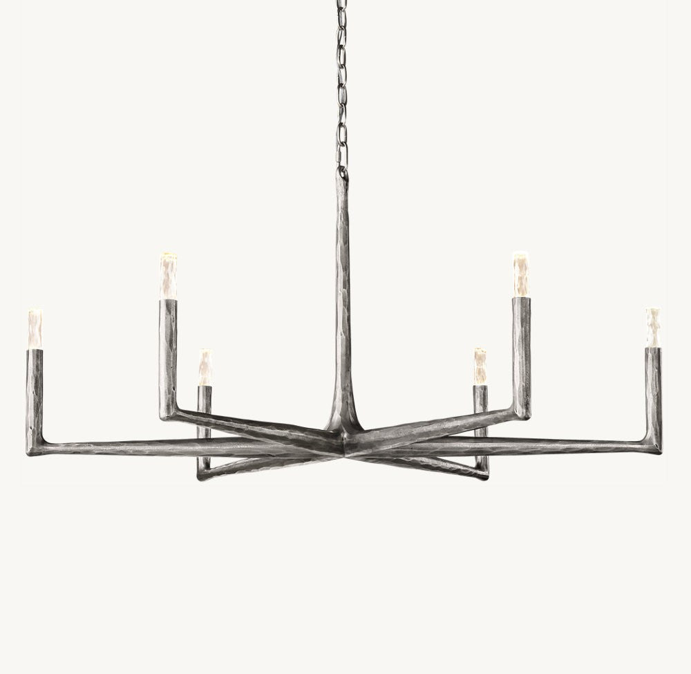 Thaddeus Hand-Forged Round Chandelier