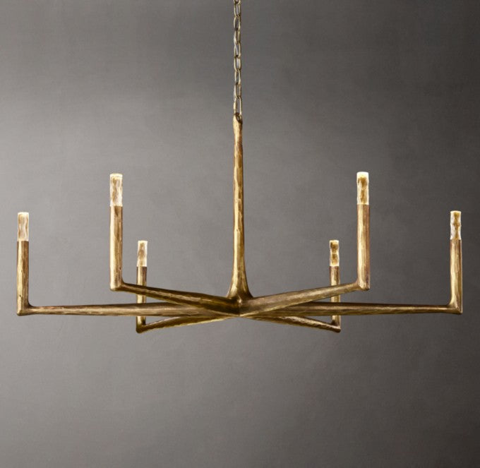 Thaddeus Hand-Forged Round Chandelier
