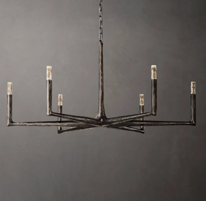 Thaddeus Hand-Forged Round Chandelier