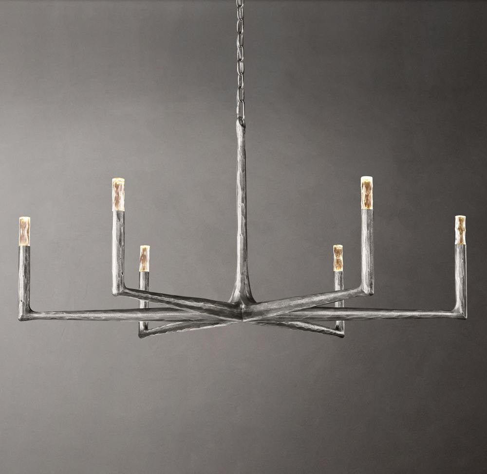 Thaddeus Hand-Forged Round Chandelier