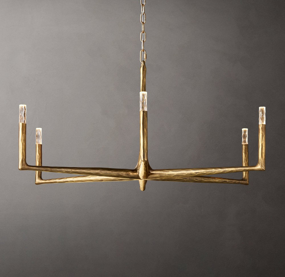 Thaddeus Hand-Forged Round Chandelier