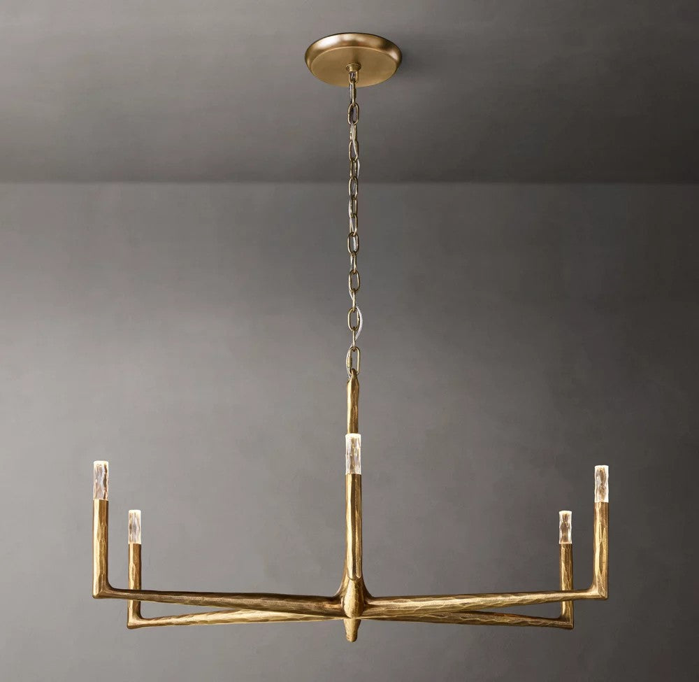 Thaddeus Hand-Forged Round Chandelier