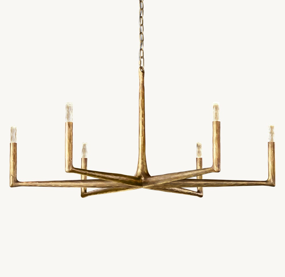 Thaddeus Hand-Forged Round Chandelier