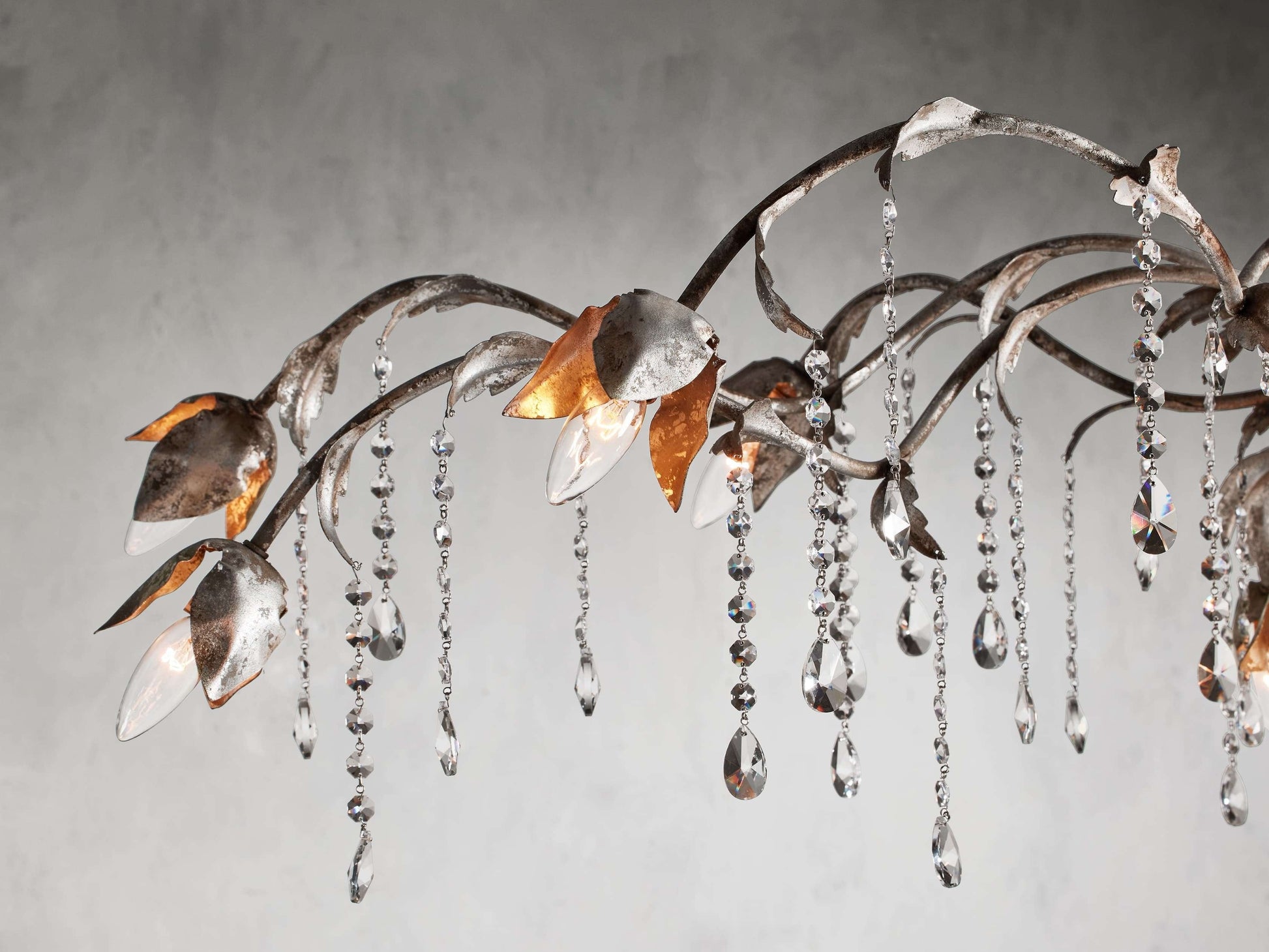 Viticcio Silver Vine Linear Chandelier