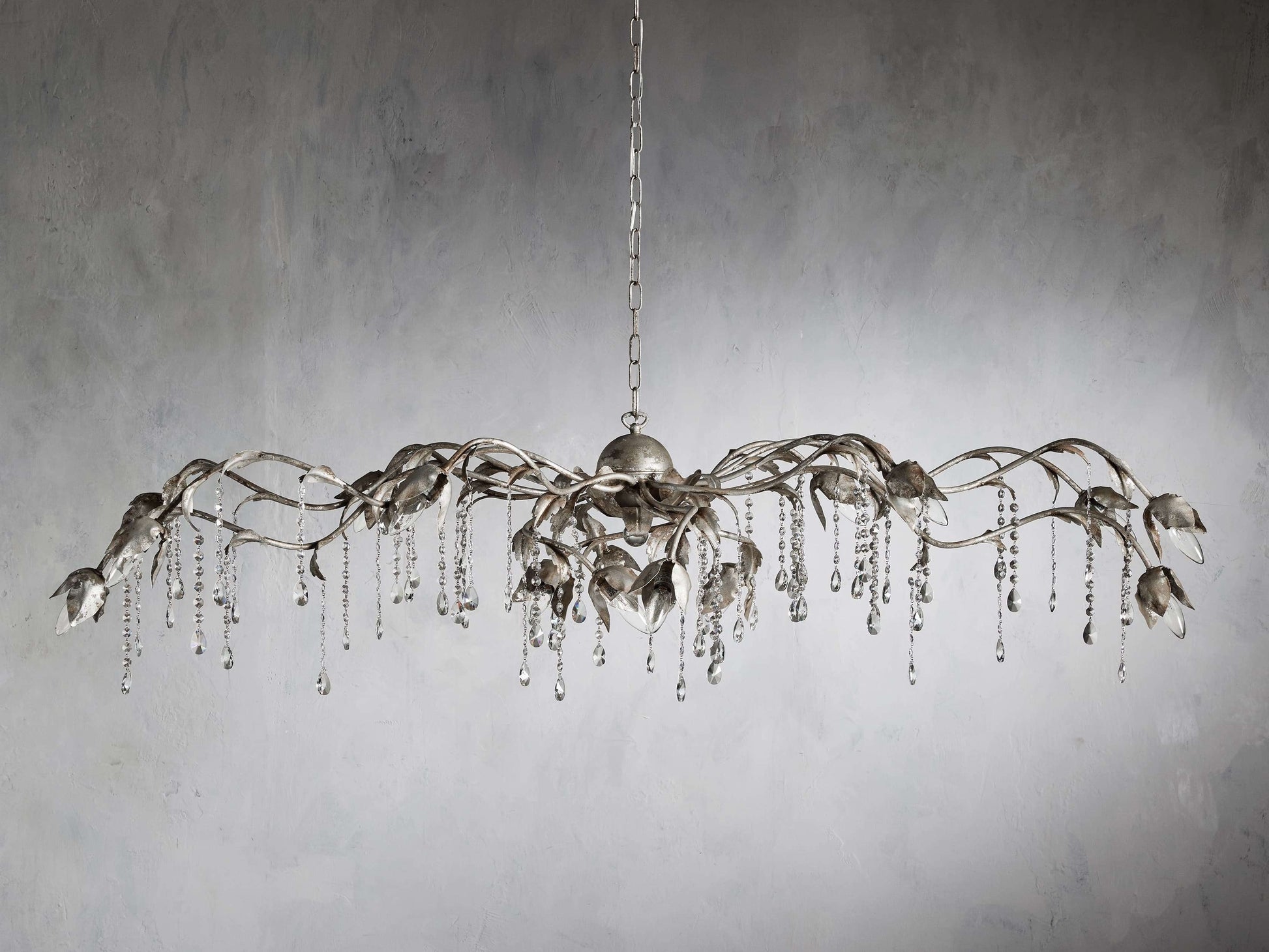 Viticcio Silver Vine Linear Chandelier
